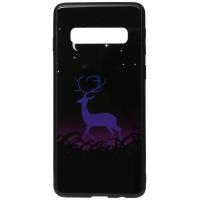 Чохол-накладка TOTO Night Light Print Glass Case Samsung Galaxy S10 Plus Deer