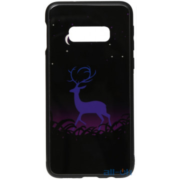 Чохол-накладка TOTO Night Light Print Glass Case Samsung Galaxy S10e Deer