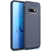 Чохол-накладка TOTO TPU Carbon Fiber 1,5mm Case Samsung Galaxy S10e Dark Blue