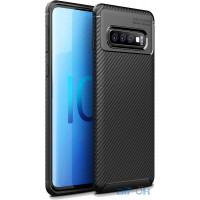 Чохол-накладка TOTO TPU Carbon Fiber 1,5mm Case Samsung Galaxy S10 Black