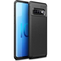 Чохол-накладка TOTO TPU Carbon Fiber 1,5mm Case Samsung Galaxy S10 Black