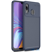 Чохол-накладка TOTO TPU Carbon Fiber 1,5mm Case Samsung Galaxy M10s Dark Blue