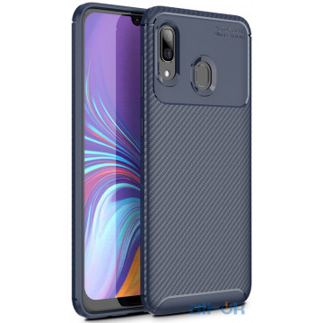 Чохол-накладка TOTO TPU Carbon Fiber 1,5mm Case Samsung Galaxy M10s Dark Blue