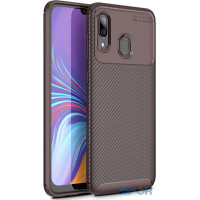 Чохол-накладка TOTO TPU Carbon Fiber 1,5mm Case Samsung Galaxy M10s Coffee