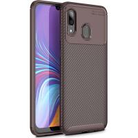Чохол-накладка TOTO TPU Carbon Fiber 1,5mm Case Samsung Galaxy M10s Coffee