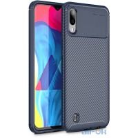Чохол-накладка TOTO TPU Carbon Fiber 1,5mm Case Samsung Galaxy M10 Dark Blue