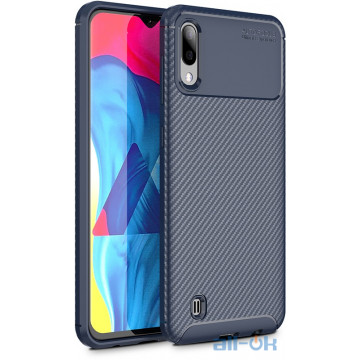 Чохол-накладка TOTO TPU Carbon Fiber 1,5mm Case Samsung Galaxy M10 Dark Blue