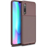 Чохол-накладка TOTO TPU Carbon Fiber 1,5mm Case Samsung Galaxy A90 5G Coffee