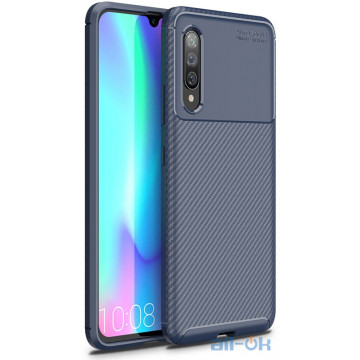 Чохол-накладка TOTO TPU Carbon Fiber 1,5mm Case Samsung Galaxy A90 5G Dark Blue