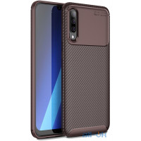 Чохол-накладка TOTO TPU Carbon Fiber 1,5mm Case Samsung Galaxy A70 Black