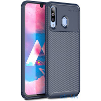 Чохол-накладка TOTO TPU Carbon Fiber 1,5mm Case Samsung Galaxy A40s/M30 Dark Blue