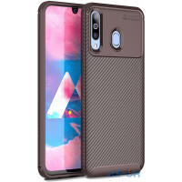 Чохол-накладка TOTO TPU Carbon Fiber 1,5mm Case Samsung Galaxy A40s/M30 Coffee
