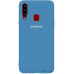 Чохол-накладка TOTO Silicone Full Protection Case Samsung Galaxy A20s Navy Blue — інтернет магазин All-Ok. фото 1