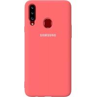 Чохол-накладка TOTO Silicone Full Protection Case Samsung Galaxy A20s Peach Pink