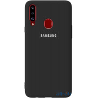 Чохол-накладка TOTO Silicone Full Protection Case Samsung Galaxy A20s Black