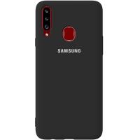 Чохол-накладка TOTO Silicone Full Protection Case Samsung Galaxy A20s Black