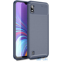Чохол-накладка TOTO TPU Carbon Fiber 1,5mm Case Samsung Galaxy A10 Dark Blue