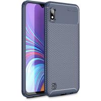 Чохол-накладка TOTO TPU Carbon Fiber 1,5mm Case Samsung Galaxy A10 Dark Blue