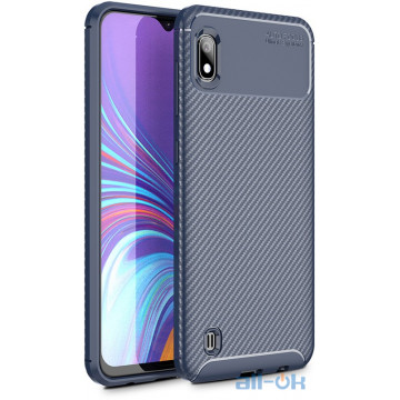 Чохол-накладка TOTO TPU Carbon Fiber 1,5mm Case Samsung Galaxy A10 Dark Blue