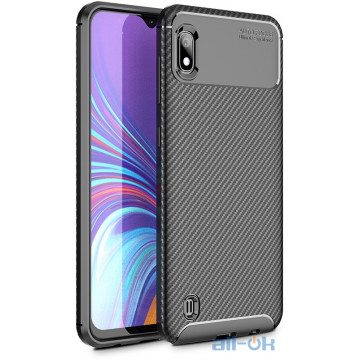 Чохол-накладка TOTO TPU Carbon Fiber 1,5mm Case Samsung Galaxy A10 Black