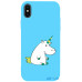 Чохол-накладка TOTO Matt TPU 2mm Print Case Apple iPhone X / XS # 1 Unicorn Circle Sky Blue — інтернет магазин All-Ok. фото 1