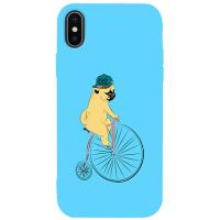 Чохол-накладка TOTO Matt TPU 2mm Print Case Apple iPhone X/XS #10 Dog Ride Sky Blue