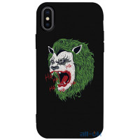 Чохол-накладка TOTO Matt TPU 2mm Print Case Apple iPhone X/XS #12 Green Lion Black