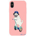 Чохол-накладка TOTO Matt TPU 2mm Print Case Apple iPhone X/XS #2 Dog Skate Pink — інтернет магазин All-Ok. фото 1