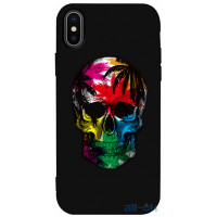 Чохол-накладка TOTO Matt TPU 2mm Print Case Apple iPhone X/XS #29 Skull Black
