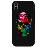 Чохол-накладка TOTO Matt TPU 2mm Print Case Apple iPhone X/XS #29 Skull Black