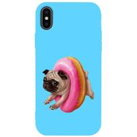 Чохол-накладка TOTO Matt TPU 2mm Print Case Apple iPhone X/XS #34 Dog Donat Sky Blue