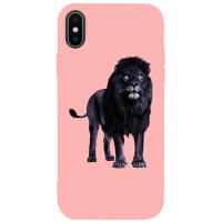 Чохол-накладка TOTO Matt TPU 2mm Print Case Apple iPhone X/XS #36 Blacklion Pink