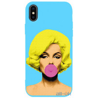 Чохол-накладка TOTO Matt TPU 2mm Print Case Apple iPhone X/XS #44 Monro Sky Blue