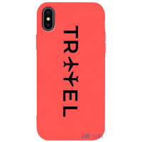 Чохол-накладка TOTO Matt TPU 2mm Print Case Apple iPhone X/XS #45 Travel Orange