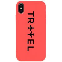 Чохол-накладка TOTO Matt TPU 2mm Print Case Apple iPhone X/XS #45 Travel Orange