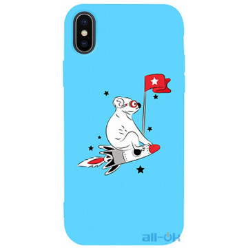 Чохол-накладка TOTO Matt TPU 2mm Print Case Apple iPhone X/XS #46 Koala Sky Blue
