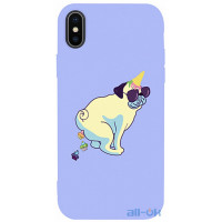 Чохол-накладка TOTO Matt TPU 2mm Print Case Apple iPhone X/XS #77 Kakedog Light Purple