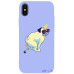 Чохол-накладка TOTO Matt TPU 2mm Print Case Apple iPhone X/XS #77 Kakedog Light Purple — інтернет магазин All-Ok. фото 1