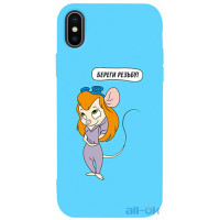 Чохол-накладка TOTO Matt TPU 2mm Print Case Apple iPhone X/XS #72 Rezba Sky Blue
