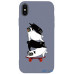 Чохол-накладка TOTO Matt TPU 2mm Print Case Apple iPhone X/XS #51 Mops Skate Lavander Grey — інтернет магазин All-Ok. фото 1