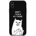 Чохол-накладка TOTO Matt TPU 2mm Print Case Apple iPhone X/XS #58 Cat Dontouch Black — інтернет магазин All-Ok. фото 1