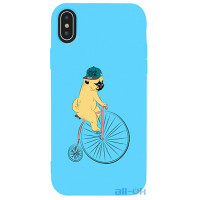 Чохол-накладка TOTO Matt TPU 2mm Print Case Apple iPhone XS Max #10 Dog Ride Sky Blue