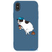 Чохол-накладка TOTO Matt TPU 2mm Print Case Apple iPhone XS Max #50 Mops Kak Navy Blue — інтернет магазин All-Ok. фото 1