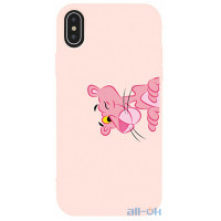 Чохол-накладка TOTO Matt TPU 2mm Print Case Apple iPhone XS Max #54 Pink Pantera Sand pink