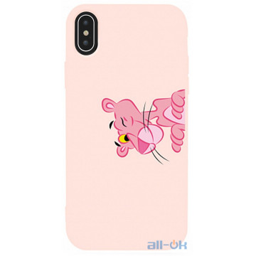 Чохол-накладка TOTO Matt TPU 2mm Print Case Apple iPhone XS Max #54 Pink Pantera Sand pink