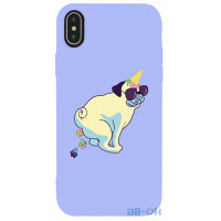 Чохол-накладка TOTO Matt TPU 2mm Print Case Apple iPhone XS Max #77 Kakedog Light Purple