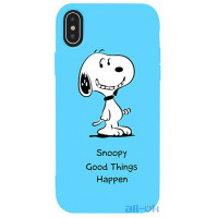 Чохол-накладка TOTO Matt TPU 2mm Print Case Apple iPhone XS Max #64 Snoopy Sky Blue