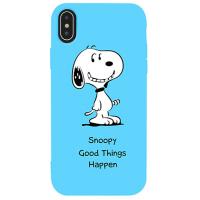 Чохол-накладка TOTO Matt TPU 2mm Print Case Apple iPhone XS Max #64 Snoopy Sky Blue