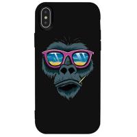 Чохол-накладка TOTO Matt TPU 2mm Print Case Apple iPhone XS Max #67 Monkey Glass Black