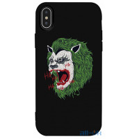 Чохол-накладка TOTO Matt TPU 2mm Print Case Apple iPhone XS Max #12 Green Lion Black
